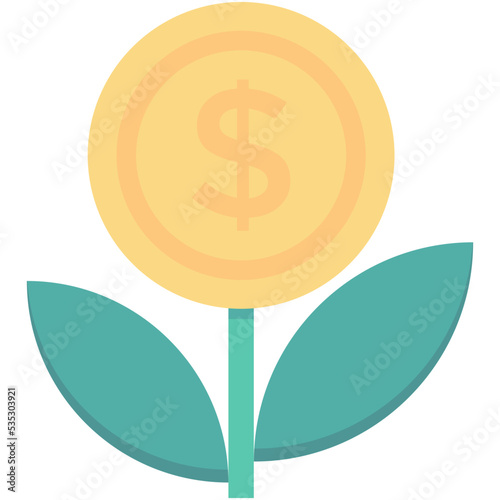 Money Plant Vector Icon