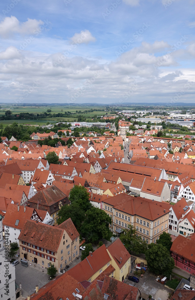 Obraz premium Blick vom Daniel in Noerdlingen