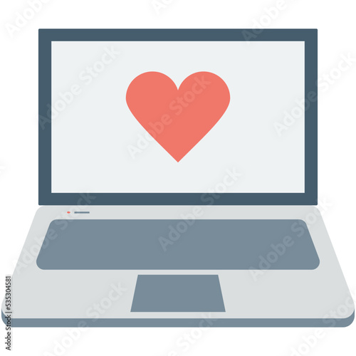 Laptop Colored Vector Icon