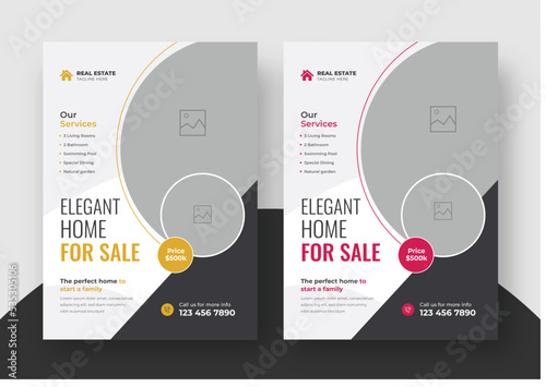 Home Sale Flyer Template, real estate flyer, real estate banner, house sale