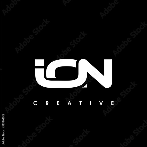 ION Letter Initial Logo Design Template Vector Illustration