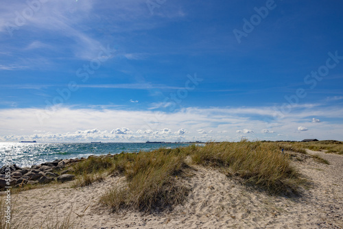 Skagens Odde  English Scaw Spit or The Skaw is a sandy peninsula the northernmost area of Vendsyssel in Jutland  Denmark. Europe