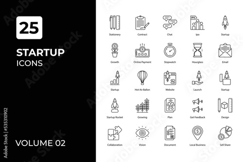 Startup icons collection.