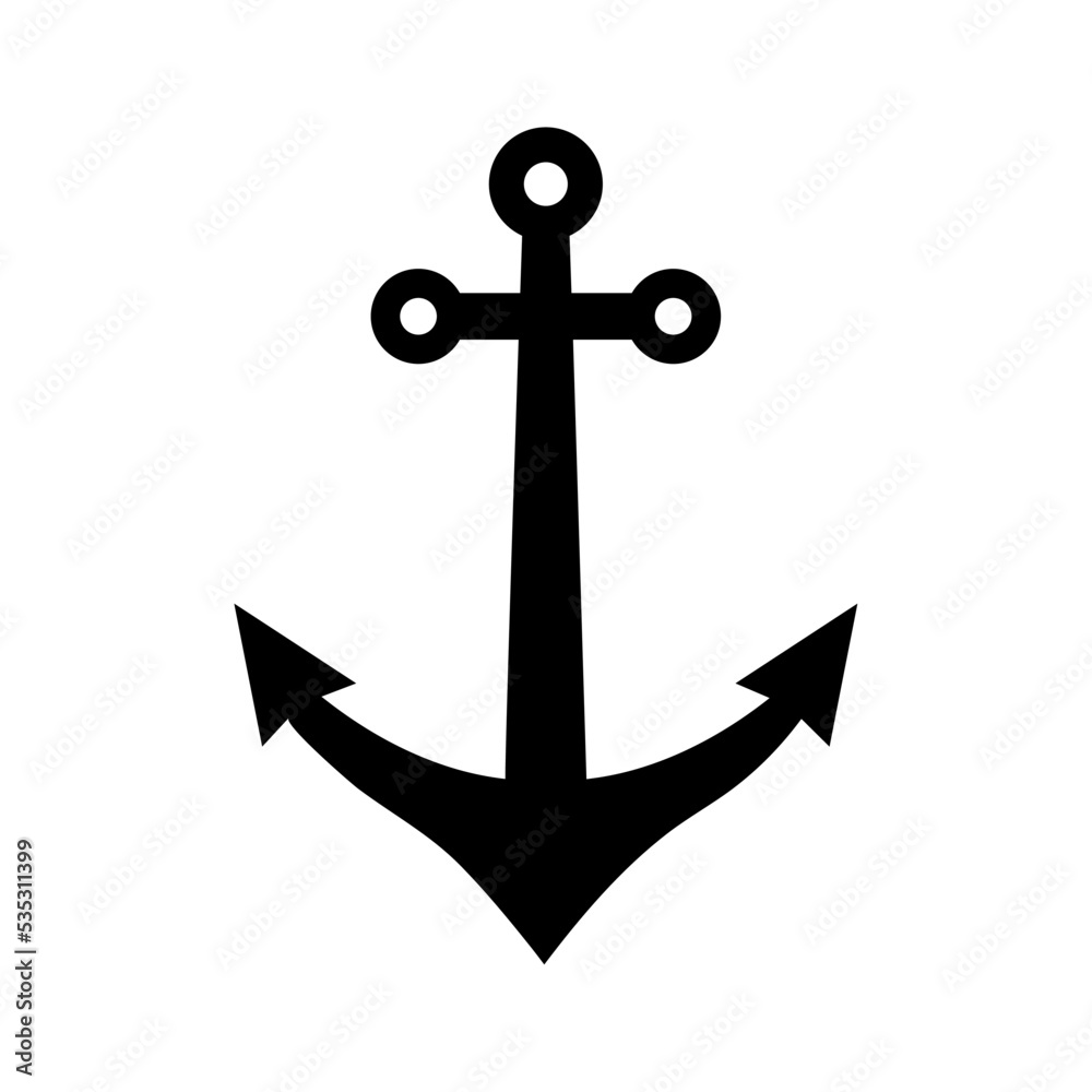 anchor icon vector logo template anchor icon vector logo template