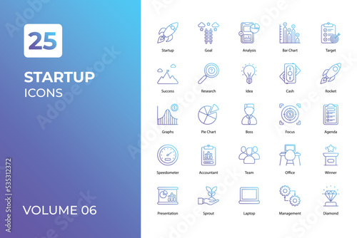 Startup icons collection.