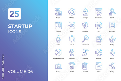 Startup icons collection.