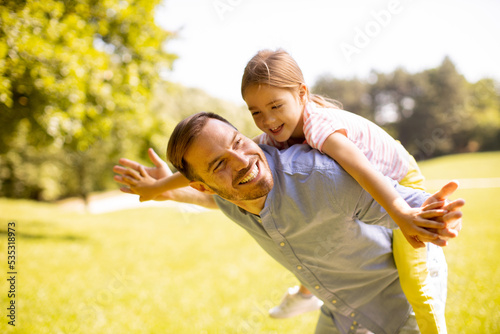 Father with daughter having...