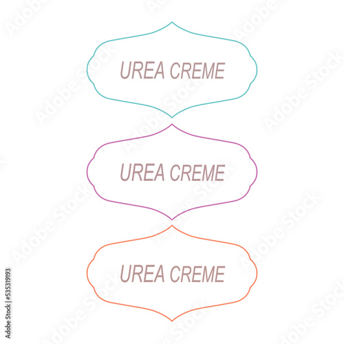 Urea Creme Labels for Bio Shops Packaging 