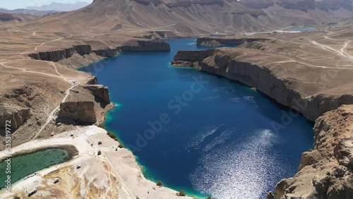 Band_e_amir lake in bamyan this lake is called Band_e_Aybat photo