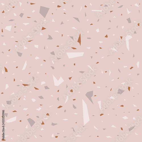 pastel pink  white and grey terrazzo background