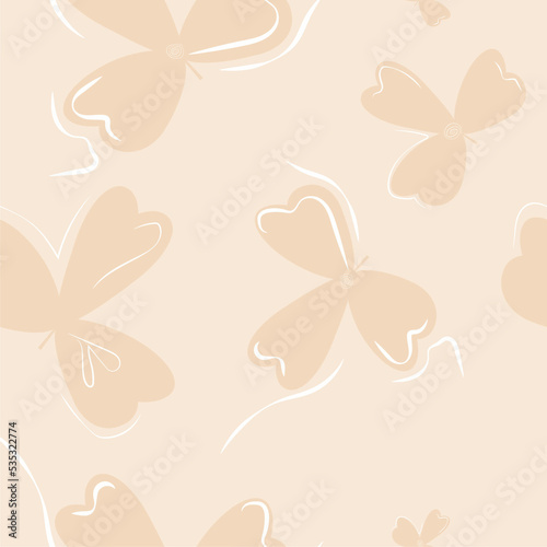 Background with the image of leaves. Original background with leaves, seamless lines.