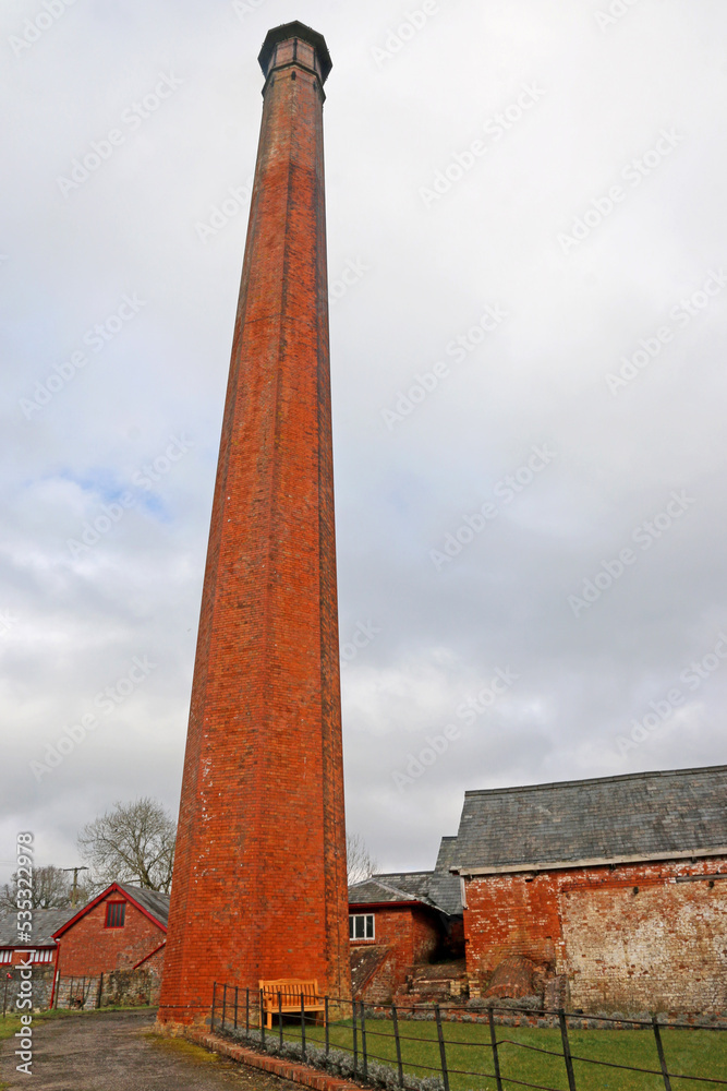 Chimney of a Victorian steam driven mill	
