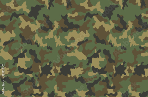 
Vector army seamless camouflage, modern pattern, disguise, forest print
