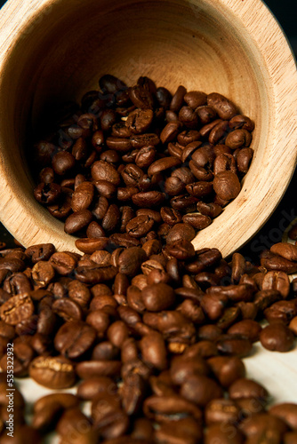 Obraz na płótnie COFFEE IN THE TABLE whit a cup