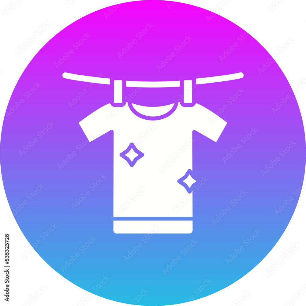Drying Gradient Circle Glyph Inverted Icon Drying Gradient Circle Glyph Inverted Icon