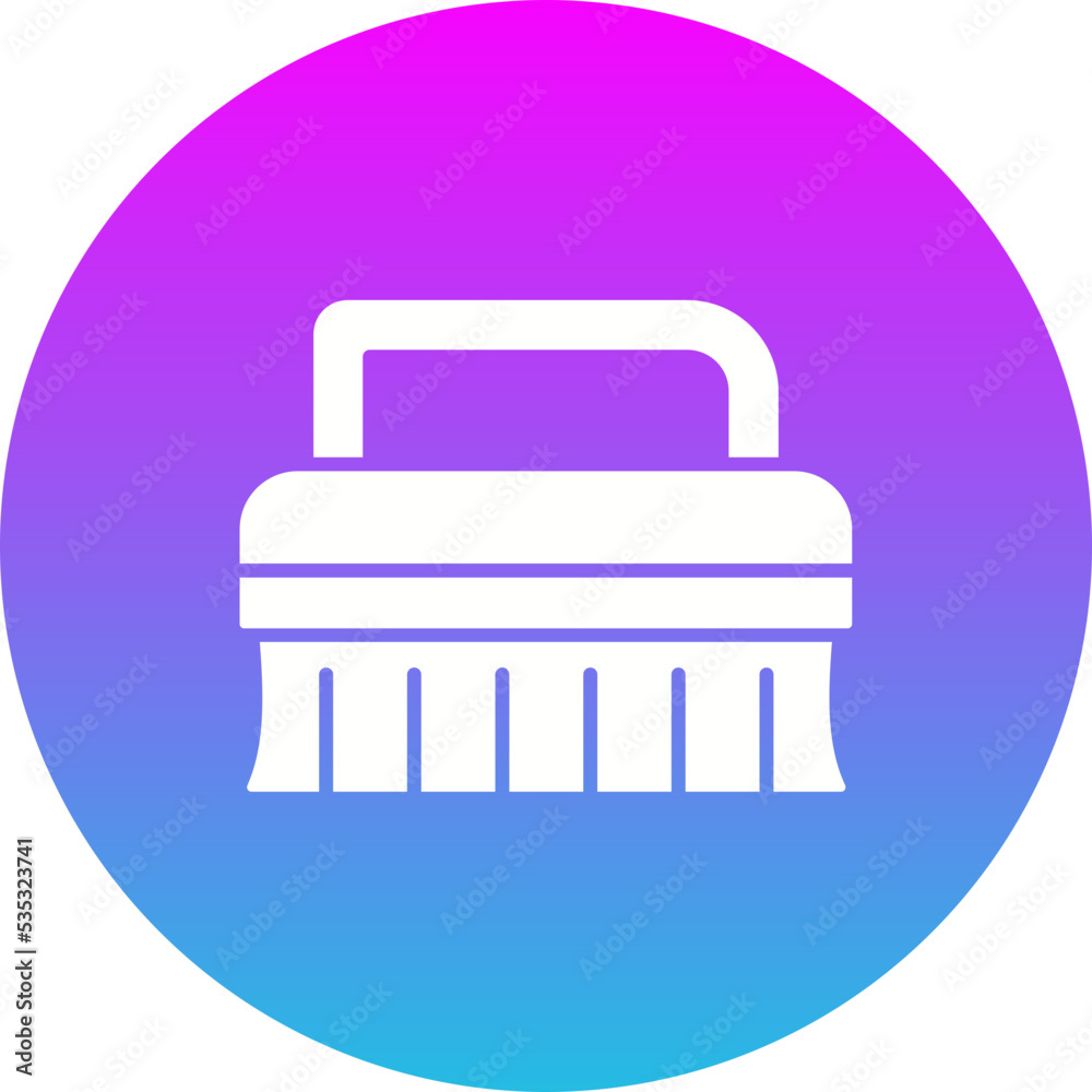Cleaning Brush Gradient Circle Glyph Inverted Icon Cleaning Brush Gradient Circle Glyph Inverted Icon