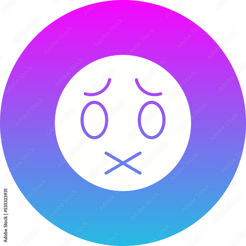 Muted Gradient Circle Glyph Inverted Icon Muted Gradient Circle Glyph Inverted Icon