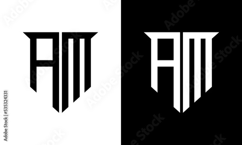 letter am logo design