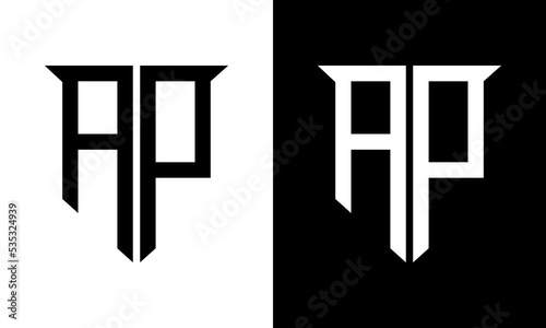 letter ap logo design photo