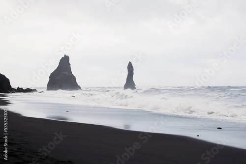 Black sand beach in Iceland