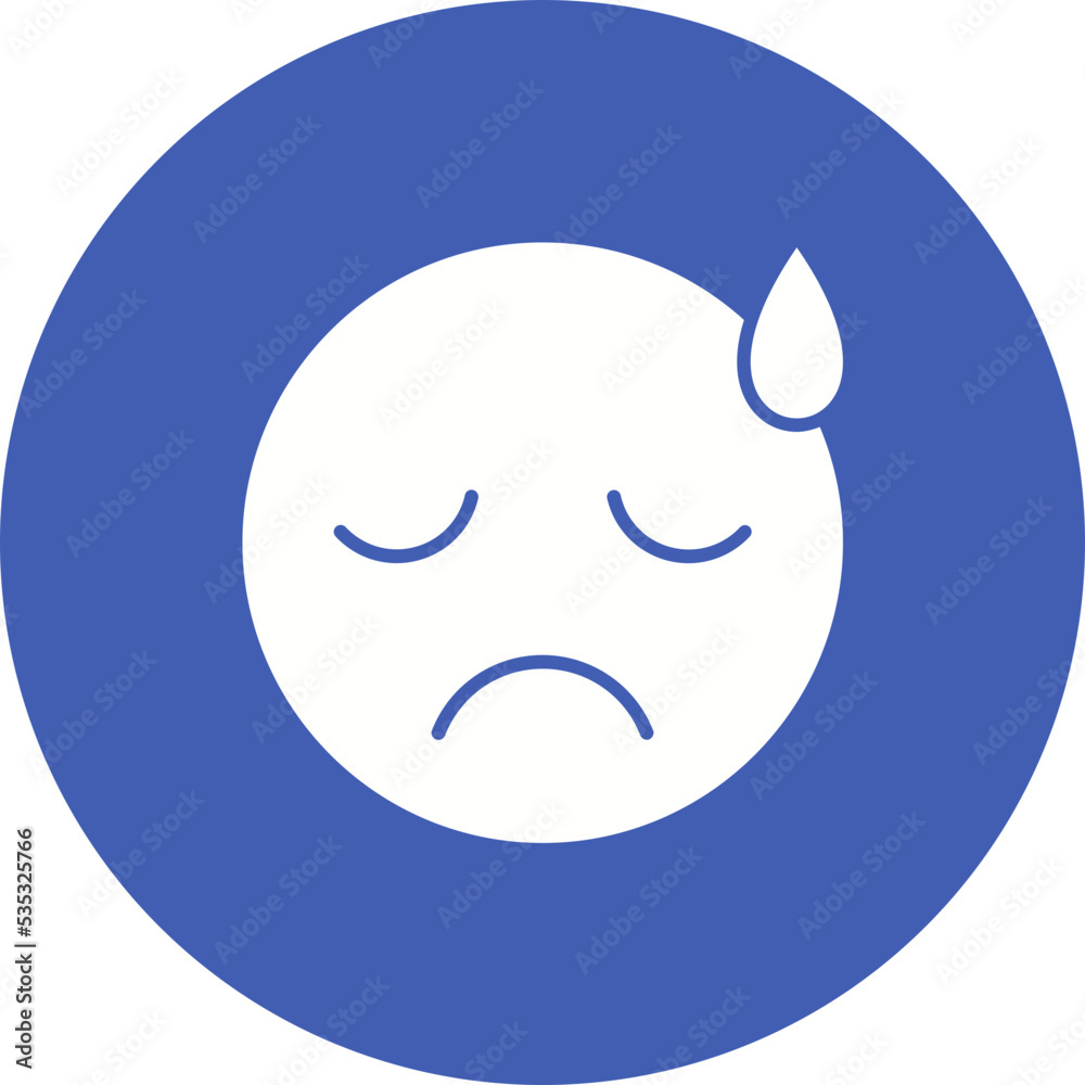 Upset Multicolor Circle Glyph Inverted Icon Upset Multicolor Circle Glyph Inverted Icon
