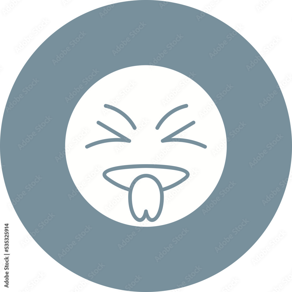 Taunt Multicolor Circle Glyph Inverted Icon Taunt Multicolor Circle Glyph Inverted Icon