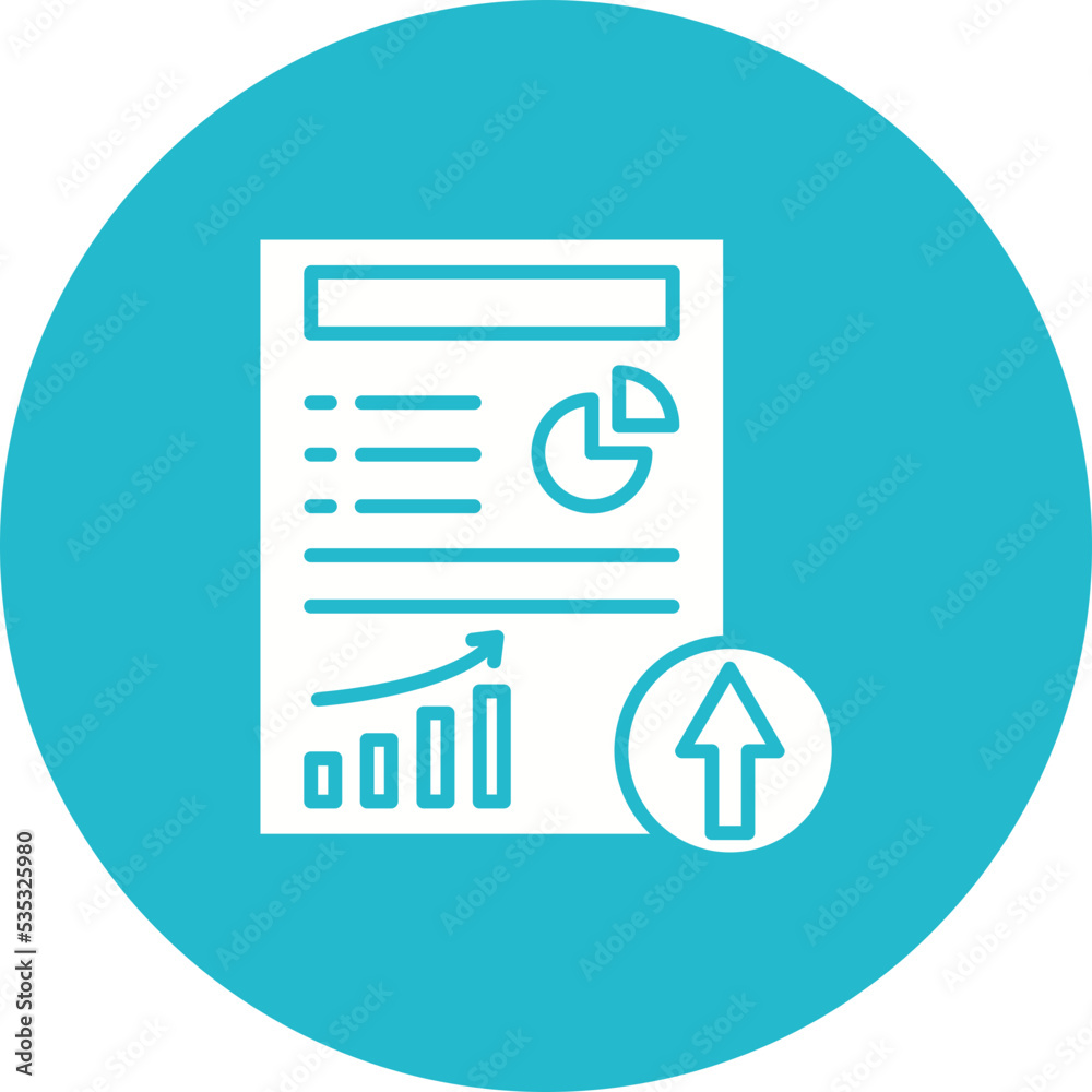 Upload Multicolor Circle Glyph Inverted Icon Upload Multicolor Circle Glyph Inverted Icon