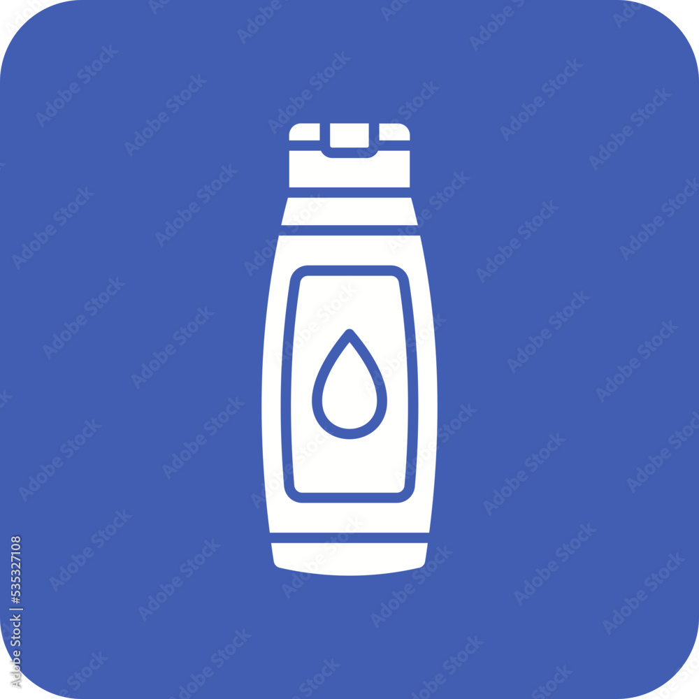 Fototapeta premium Shampoo Multicolor Round Corner Glyph Inverted Icon