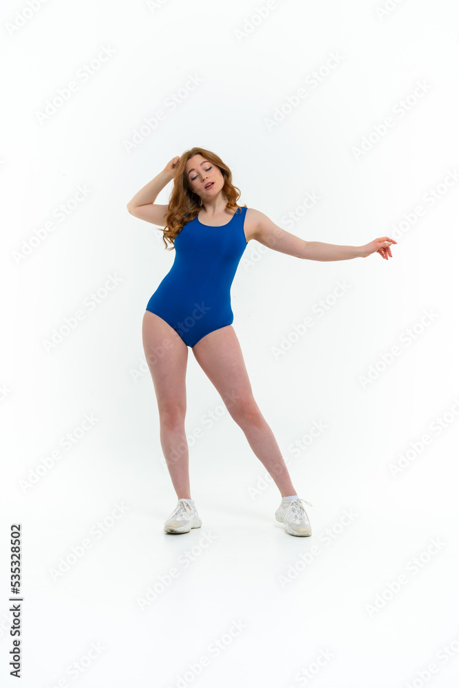 model size posing bodysuit on white background model size posing bodysuit on white background