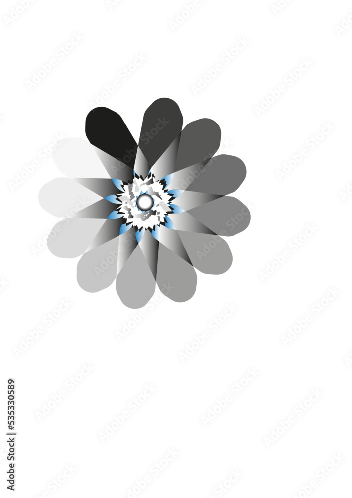 white flower on black