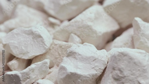 Clay white cosmetic and medical kaolin