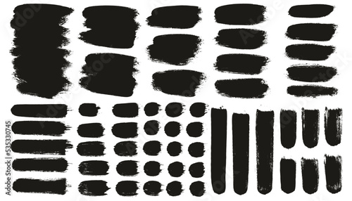Round Sponge Thick Artist Brush Short Background & Straight Lines Mix High Detail Abstract Vector Background MEGA Mix Set 