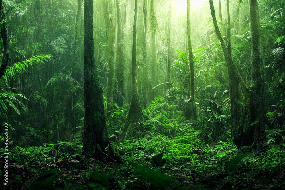 Obraz premium Rainforest landscape