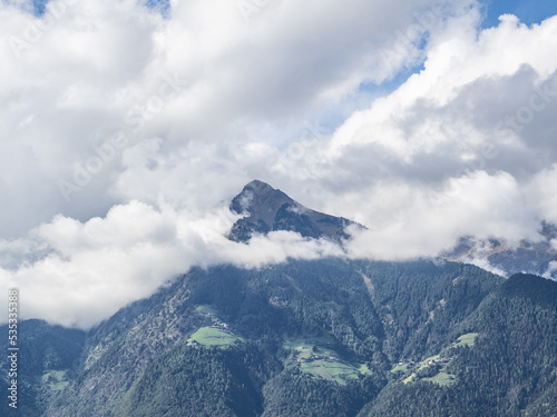 mountains in south tyrol in city Meran, Italy