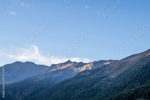 mountains in Kurzras in South Tyrol