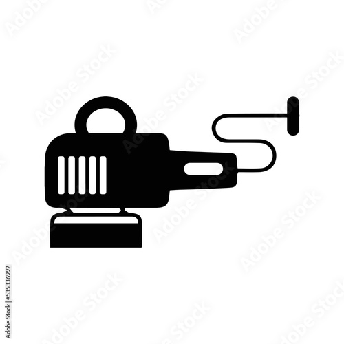 Car electric polisher grinder icon | Black Vector illustration |