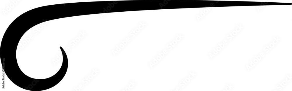 Obraz premium Calligraphy Swirl Decorative Design Element