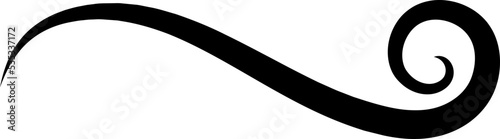 Calligraphy Swirl Decorative Design Element