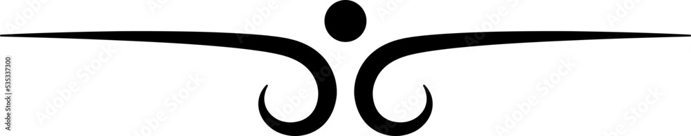 Calligraphy Swirl Decorative Design Element Calligraphy Swirl Decorative Design Element