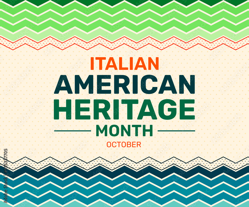 National Italian American Heritage Month Abstract Wallpaper with