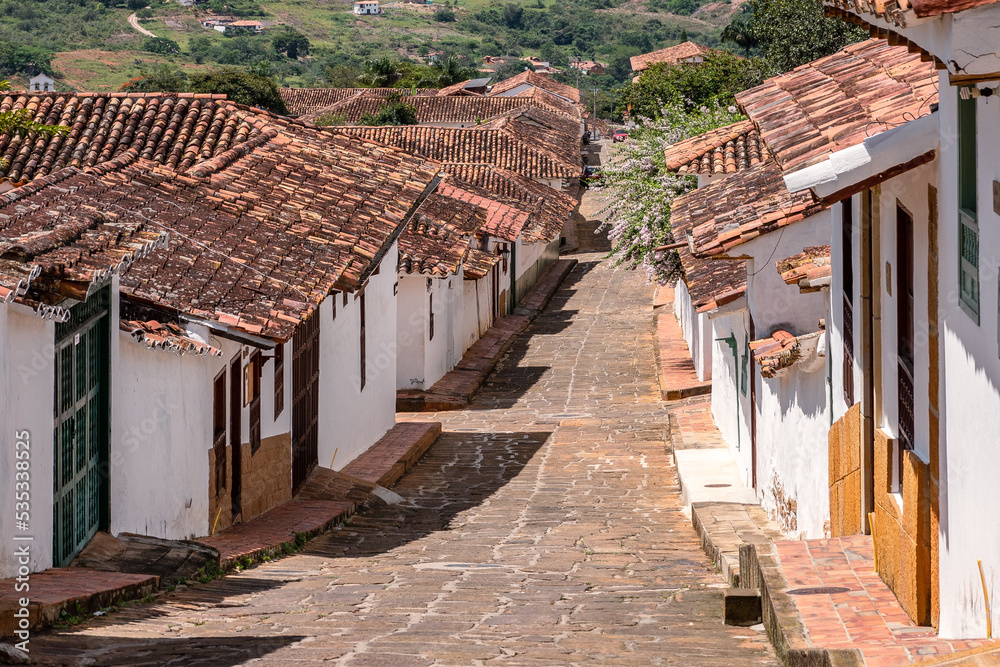 streets of old town of Colombia, Barichara