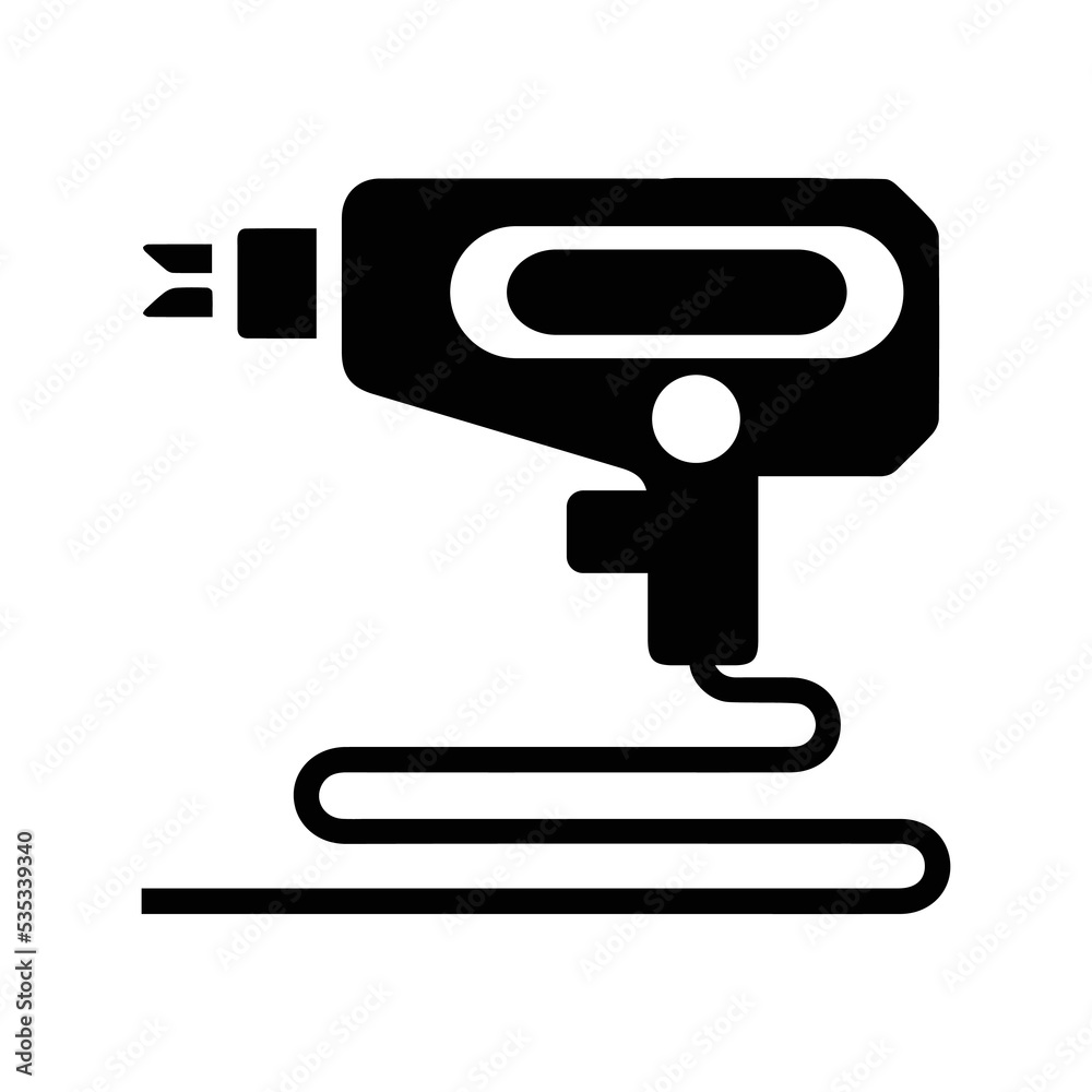 Car dent puller machine icon | Black Vector illustration | Car dent puller machine icon | Black Vector illustration |