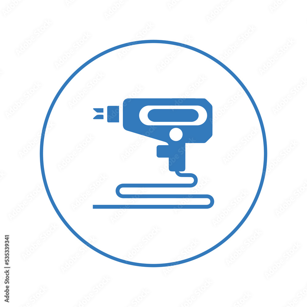 Car dent puller machine icon | Circle version icon |