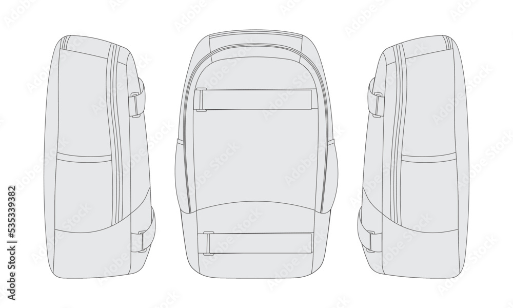 Fototapeta premium backpack vector design