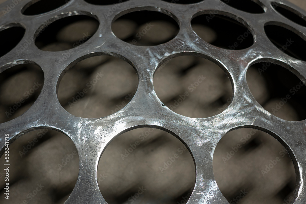 Spheric for a new boiler with cut out holes for electric elements Spheric for a new boiler with cut out holes for electric elements