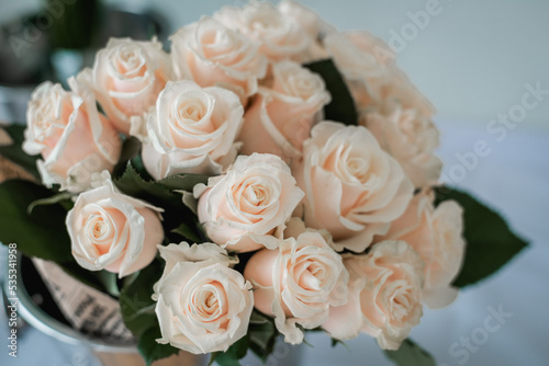 Beautiful pink rose bouquet bunch