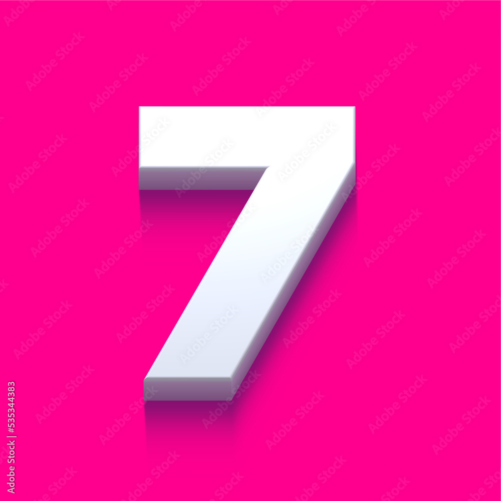 3d alphabet, set of golden numbers and symbol on grey background, 3d rendering, number seven 3d alphabet, set of golden numbers and symbol on grey background, 3d rendering, number seven