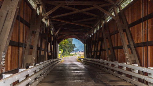 Mosby Creek Covered Bridge in Cottage Grove, Oregon, United States  © Anna Photography