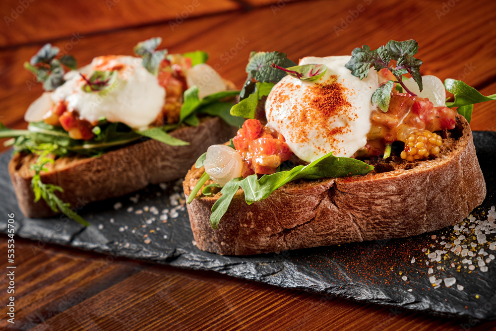 sandwich with salmon and sauce sandwich with salmon and sauce