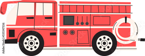 fire truck vehicle transport clipart photo